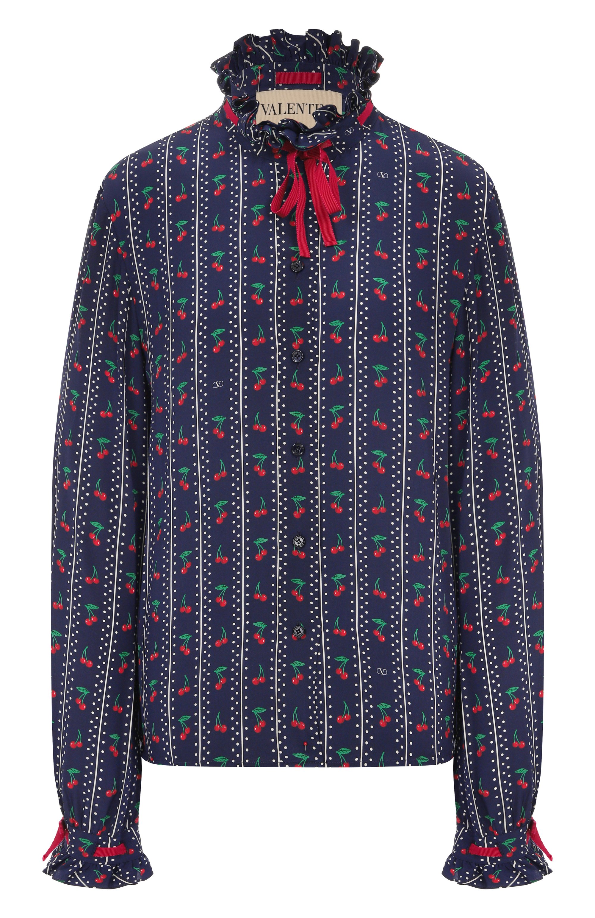 Шелковая блузка VALENTINO, арт. 7B3AB7U6/9FR, фот�о 1