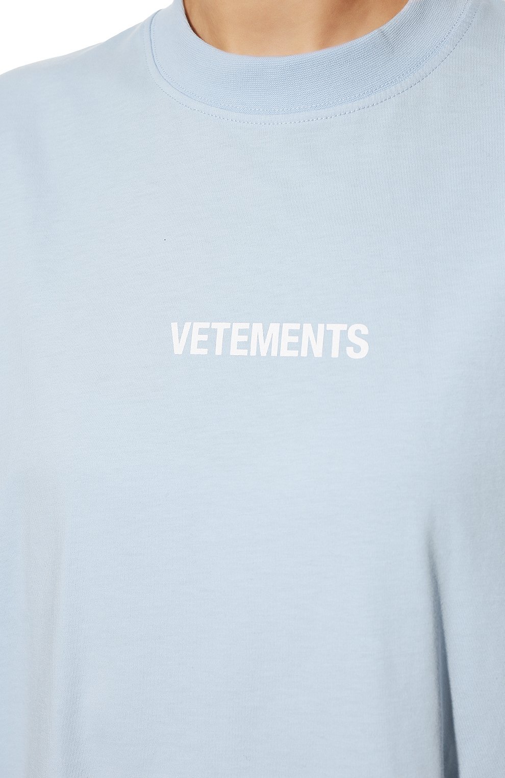 Хлопковая футболка VETEMENTS, арт. UE52TR120Z 1602/W, фото 5