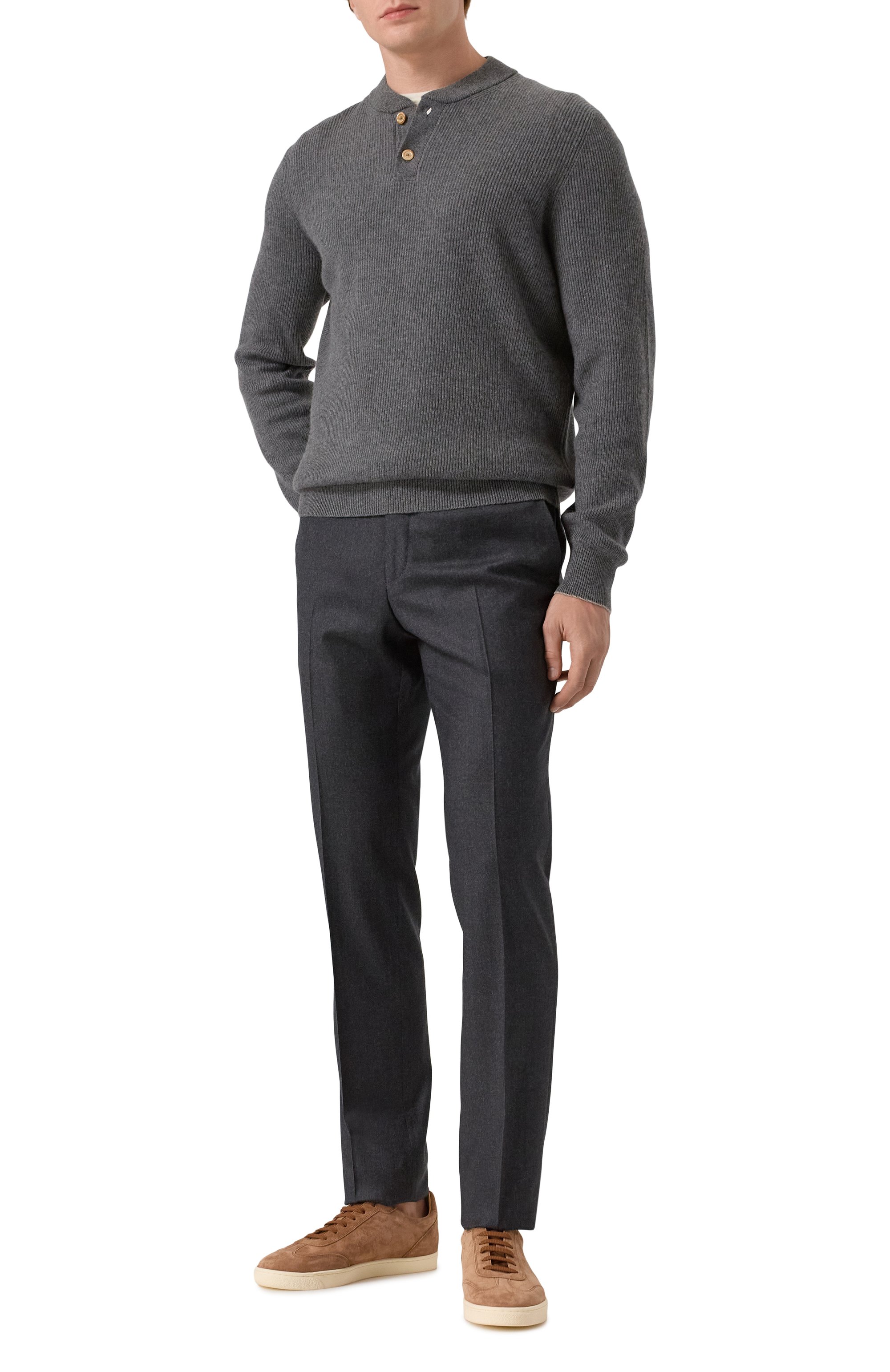 Шерстяные брюки CORNELIANI, арт. 265B01-2617591, фото 2