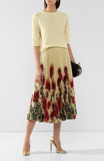 Пуловер DRIES VAN NOTEN желтого цвета по цене 27850 руб., арт. 192-31298-8701, фото 2 Пуловер DRIES VAN NOTEN, арт. 192-31298-8701, фото 2