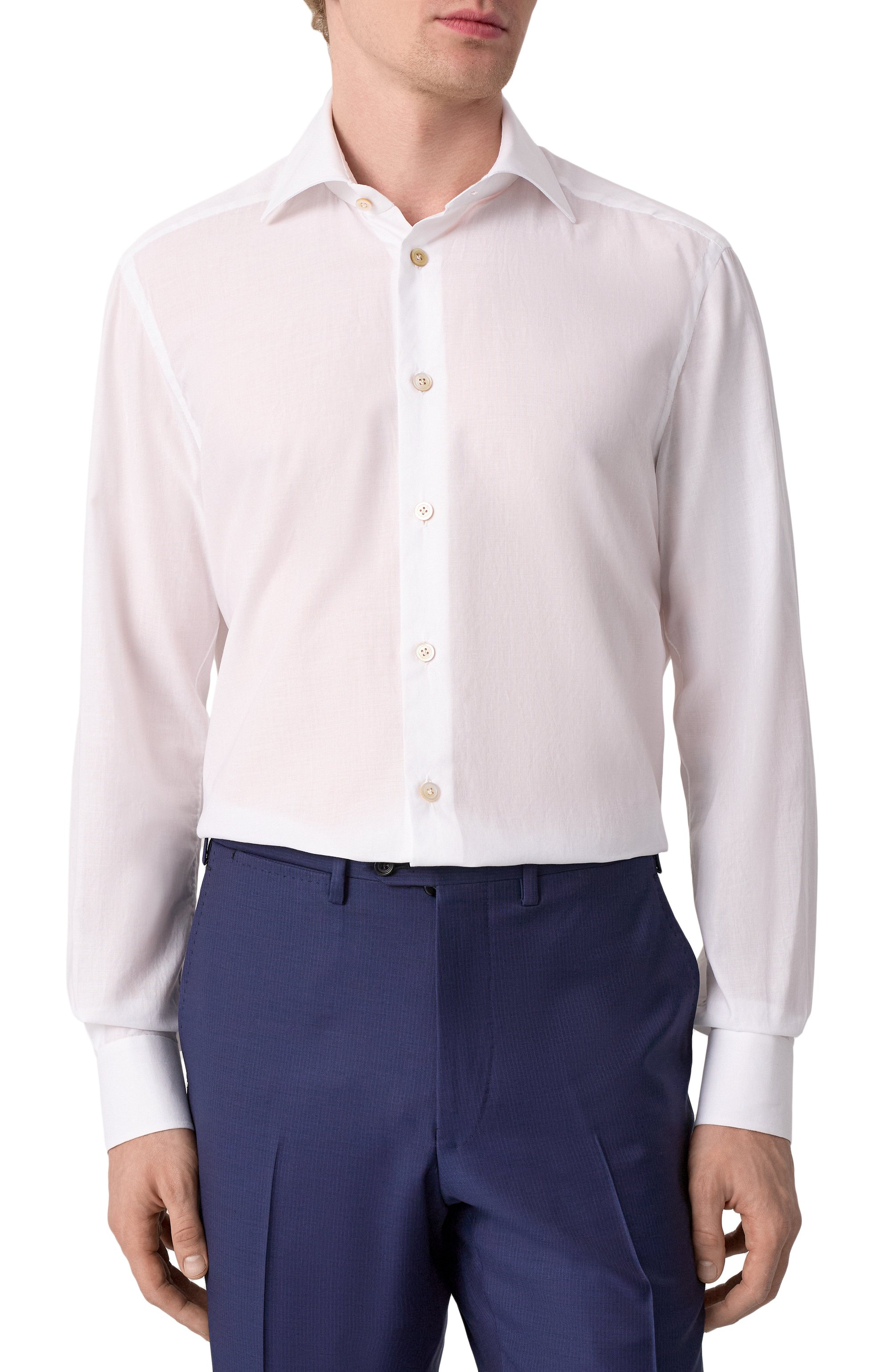 Хлопковая сорочка KITON, арт. UCIH0920401, фото 3