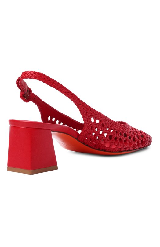 Кожаные туфли Santoni WDMG72161HA2SARX_001 Красный  WDMG72161HA2SARX_001 Фото 5