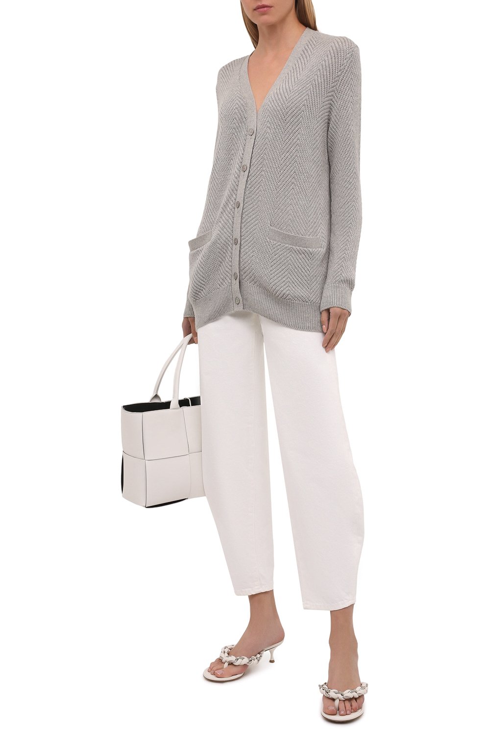 Кардиган из кашемира и вискозы RALPH LAUREN серого цвета по цене 158000 руб., арт. 290817716, фото 2 Кардиган из кашемира и вискозы RALPH LAUREN, арт. 290817716, фото 2