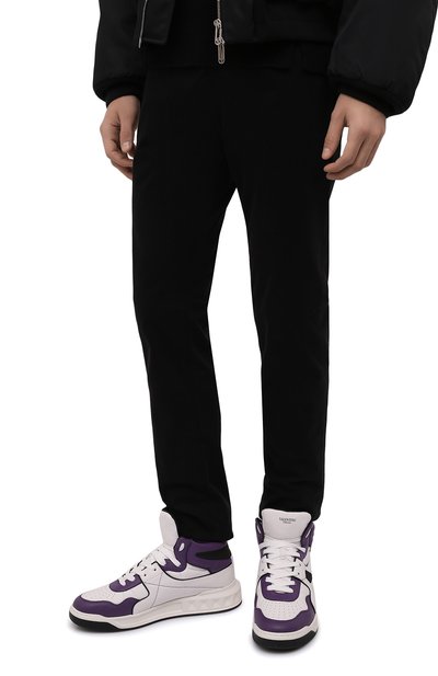 Кожаные кеды one stud VALENTINO, арт. XY2S0E63/NWN, фото 3