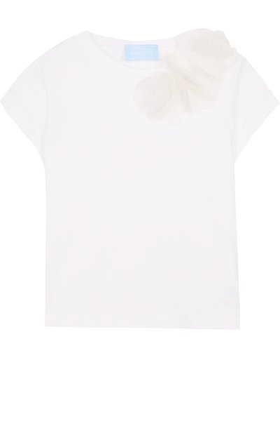 Хлопковая футболка с аппликацией LANVIN, арт. 4I8501/IB290/10-14, фото 1
