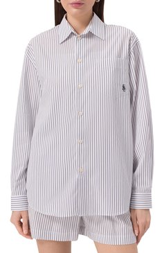 Хлопковая рубашка SPORTY AND RICH, арт. SI006606302ST02, фото 3