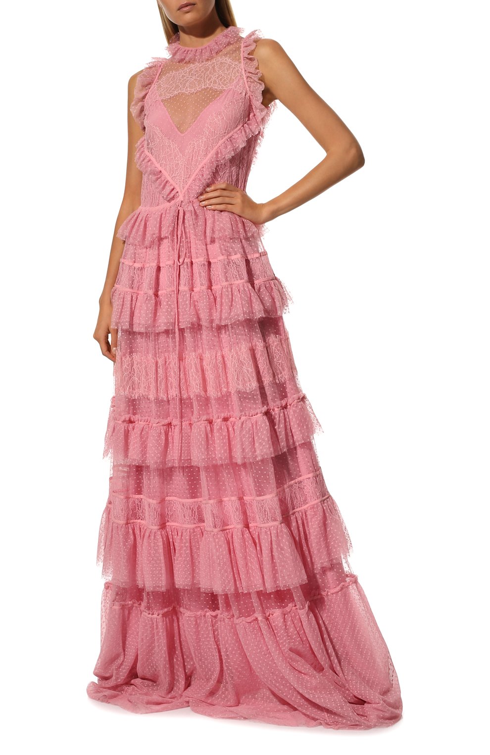 Кружевное платье ZUHAIR MURAD розового цвета по цене 861000 руб., арт. RDRS17-403-DL, фото 2 Кружевное платье ZUHAIR MURAD, арт. RDRS17-403-DL, фото 2