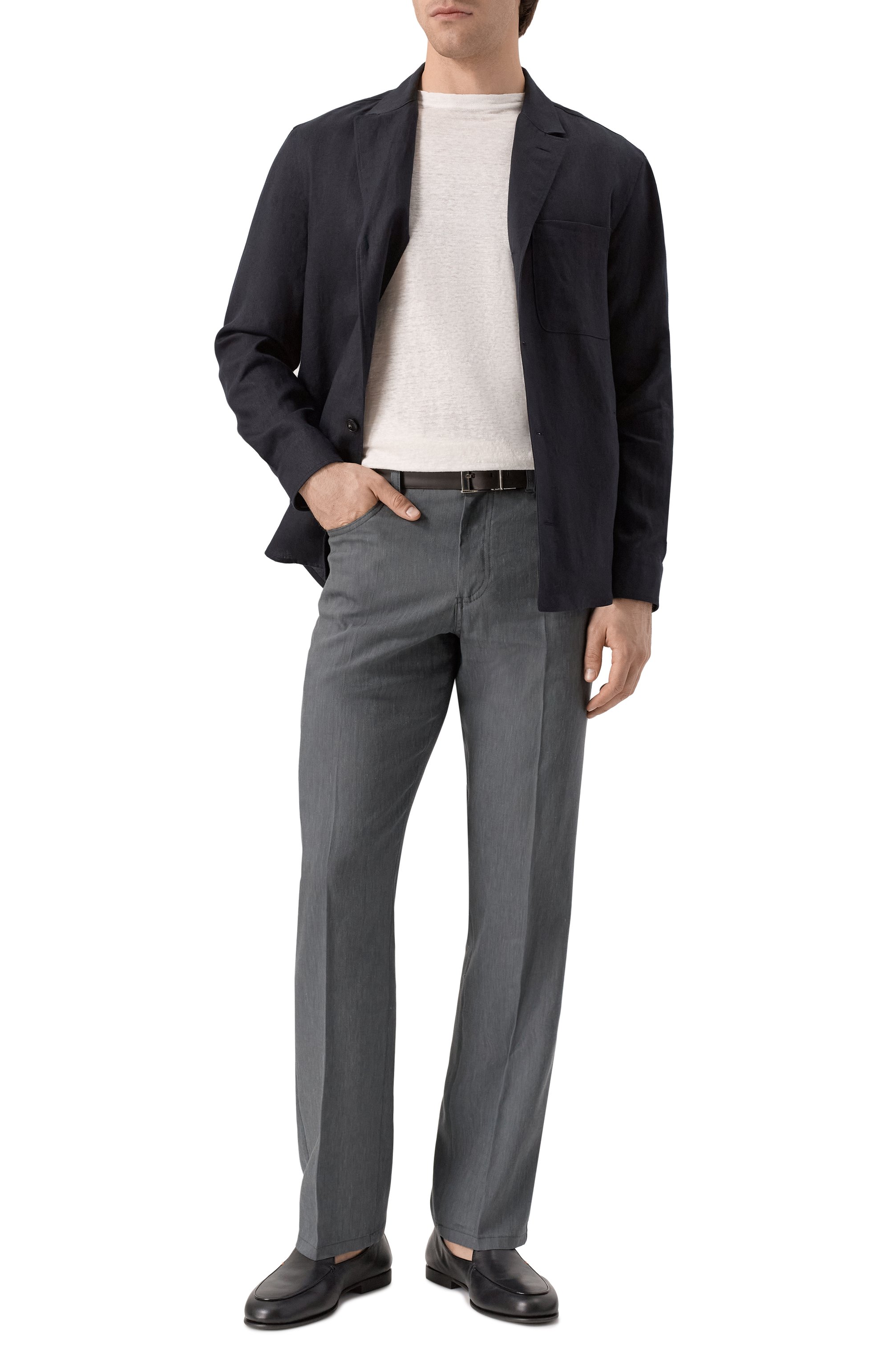 Льняная футболка CANALI, арт. T0869/MJ02244, фото 2