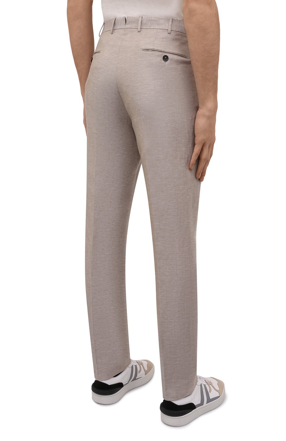 Брюки из шерсти и льна ZEGNA, арт. 318F00/75TB12, фото 4