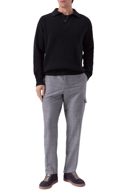 Шерстяные брюки Kiton UPLACTK0127G02 Серый  UPLACTK0127G02 Фото 2