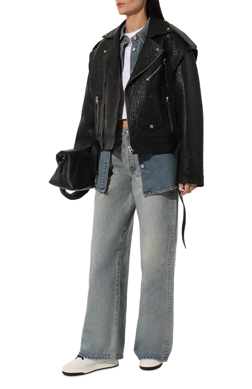 Кожаные кеды sl/61 SAINT LAURENT, арт. 713602/AAAWR, фото 2