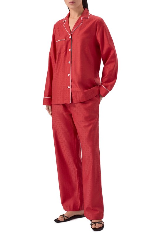 Хлопковая пижама Derek Rose 2012/KATE013 Красный  2012/KATE013 Фото 2