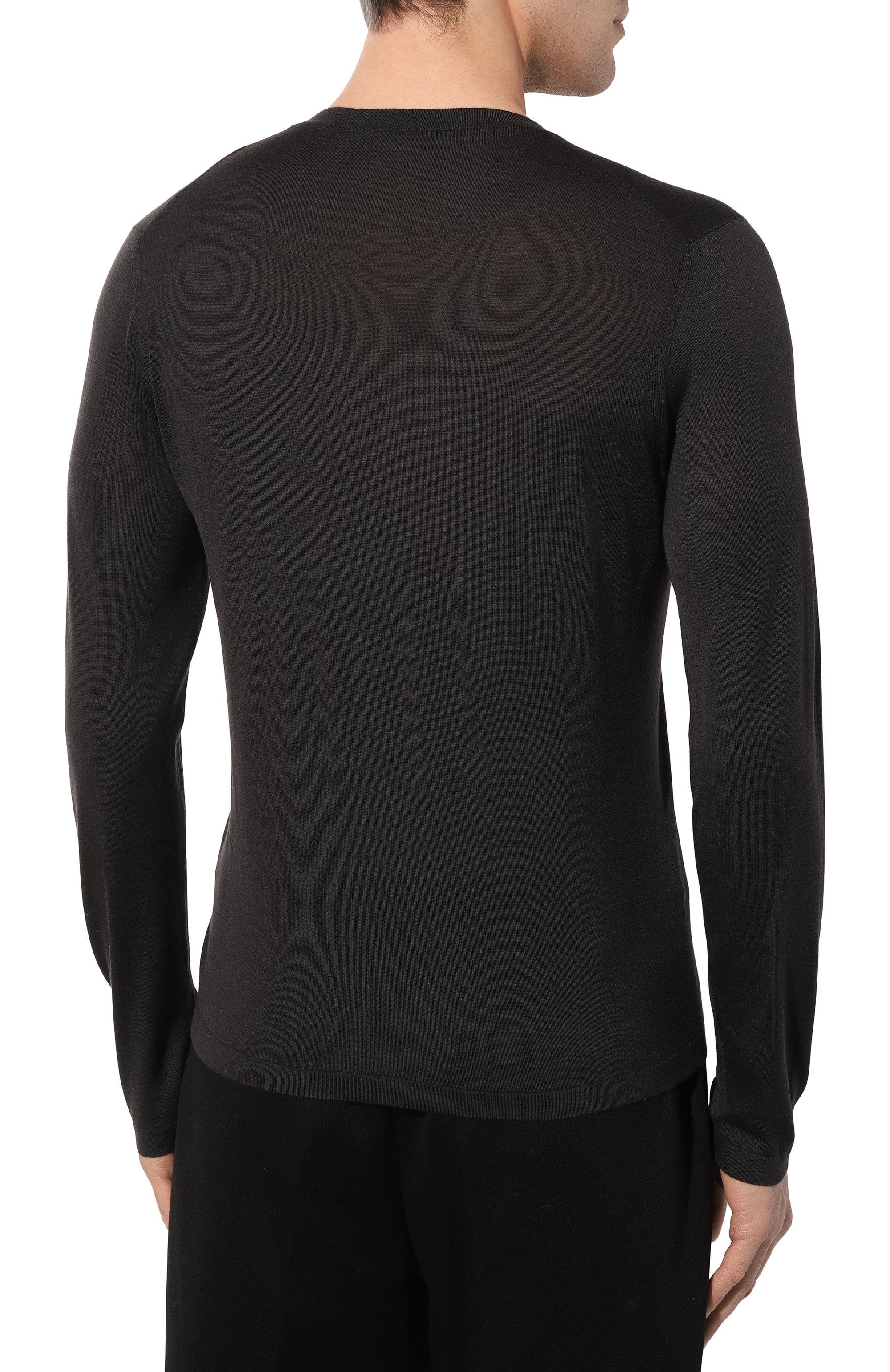 Кашемировый лонгслив STEFANO RICCI темно-серого цвета по цене 99500 руб., арт. W515000G01/W24101, фото 4 Кашемировый лонгслив STEFANO RICCI, арт. W515000G01/W24101, фото 4