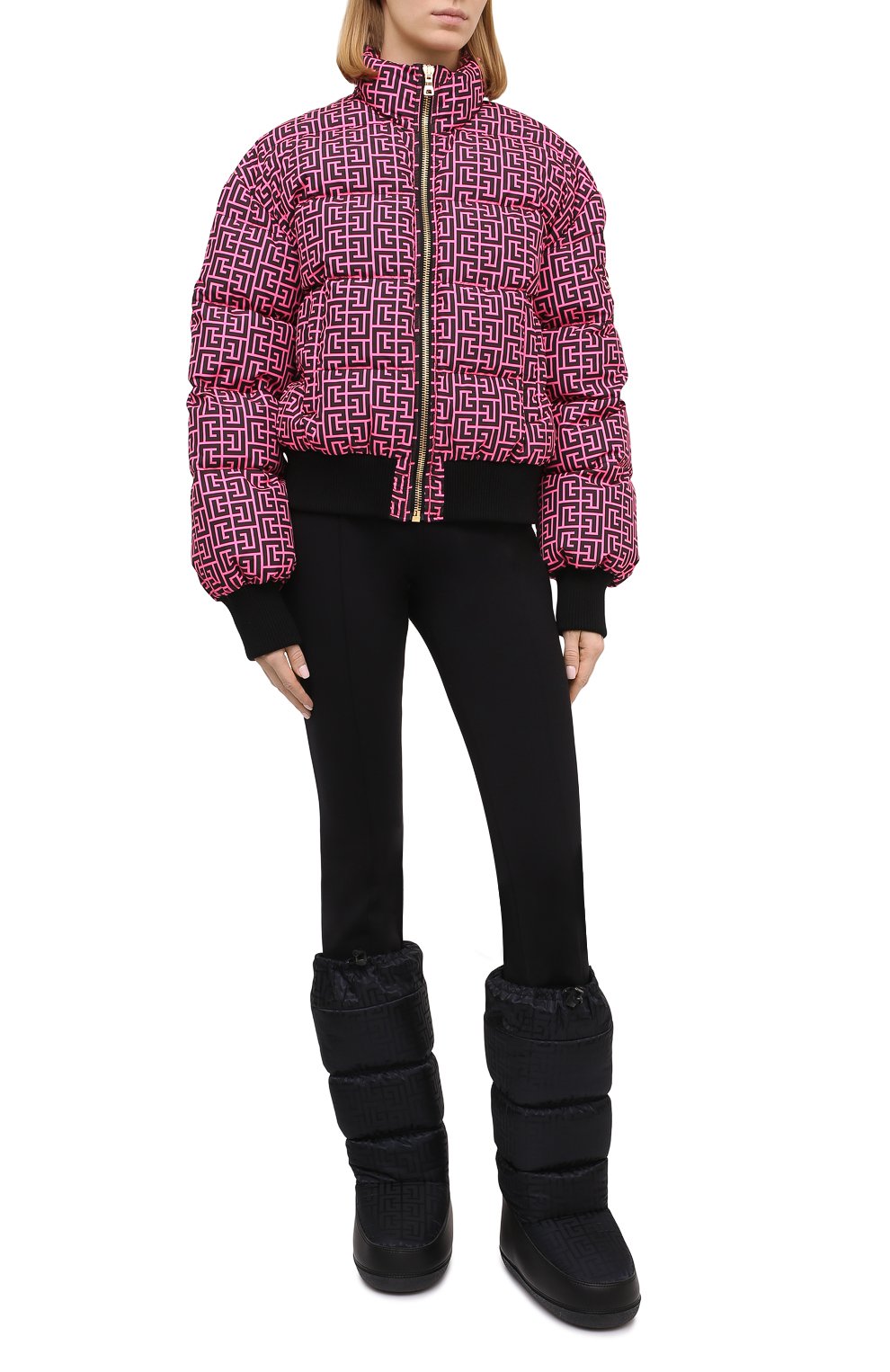 Текстильные сапоги balmain x rossignol BALMAIN, арт. WN4TA706/TNML, фото 2