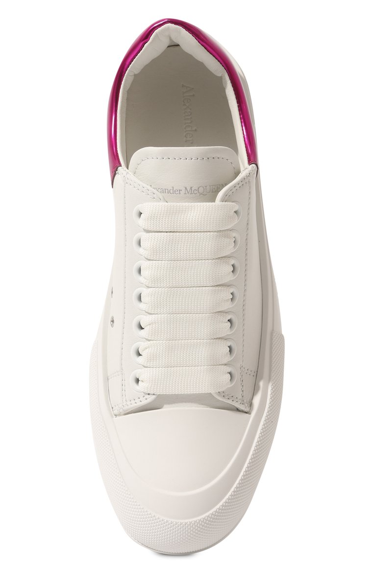 Кожаные кеды deck plimsoll ALEXANDER MCQUEEN, арт. 716636/WICEL9993, фото 1