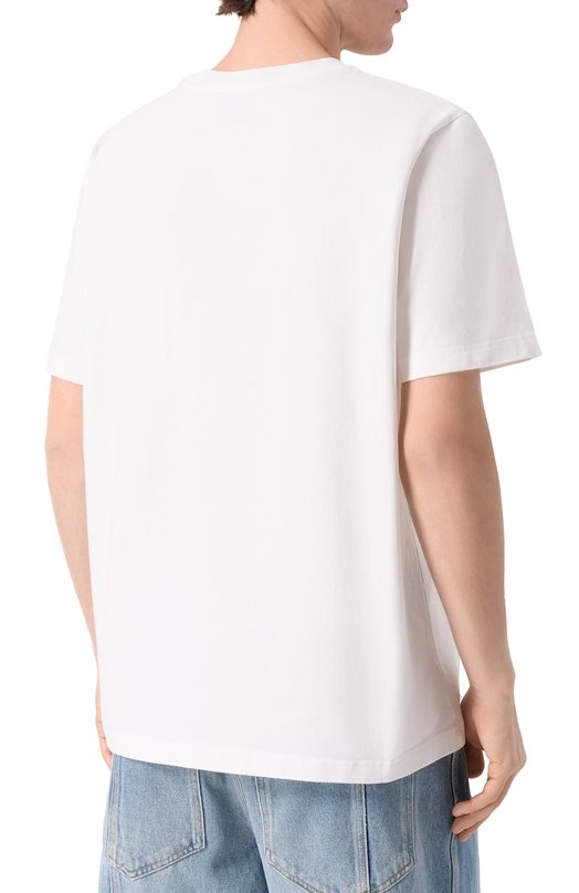 Хлопковая футболка Casablanca M-SP26-JTS-001-01 Белый  M-SP26-JTS-001-01 Фото 4