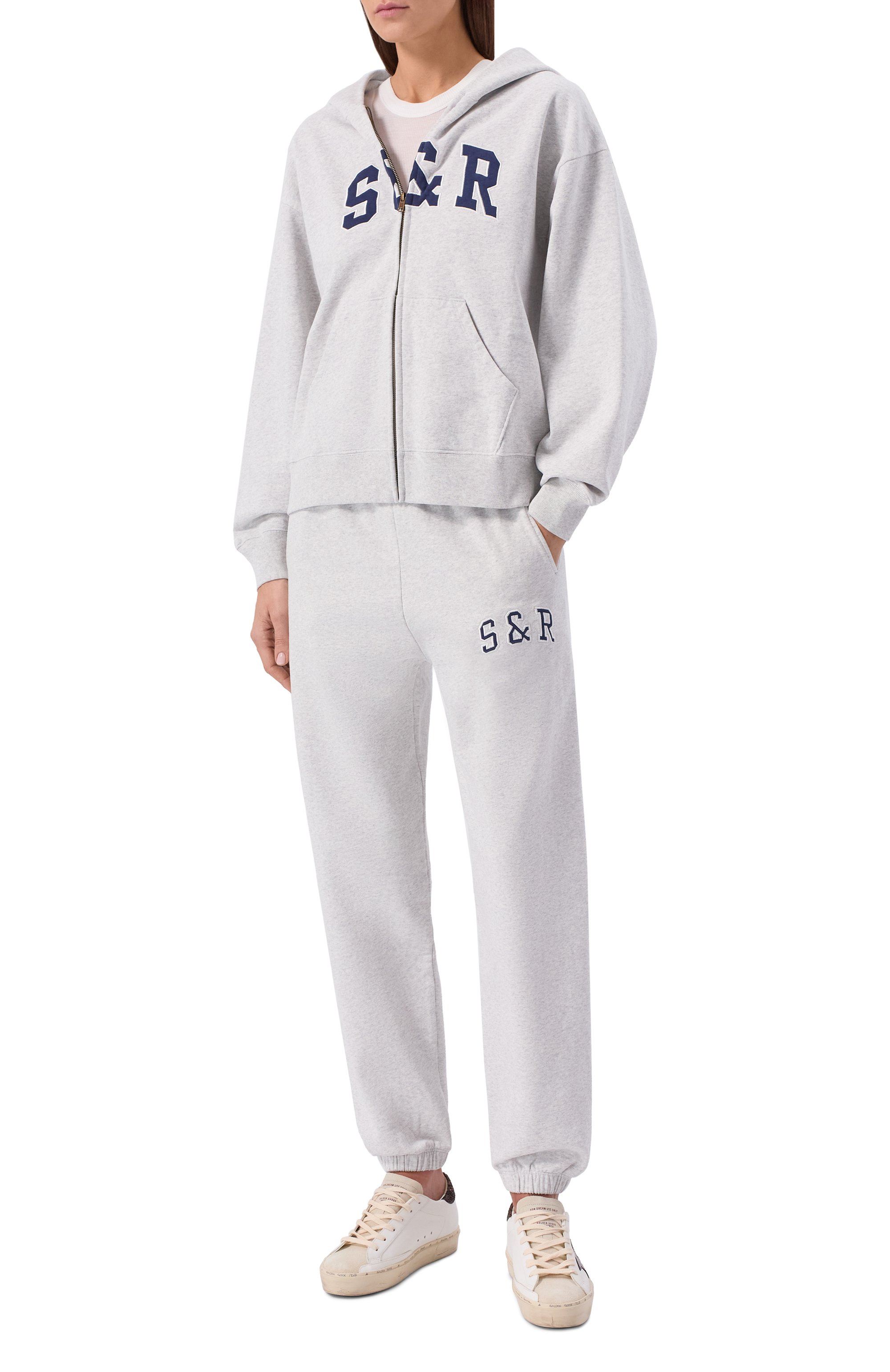 Хлопковая толстовка SPORTY AND RICH, арт. ST08864082GY03, фото 2