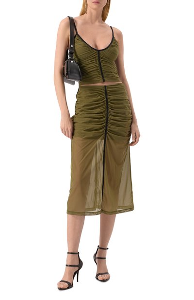 Юбка DIESEL хаки цвета по цене 42200 руб., арт. A16198/0BMBC, фото 2 Юбка DIESEL, арт. A16198/0BMBC, фото 2