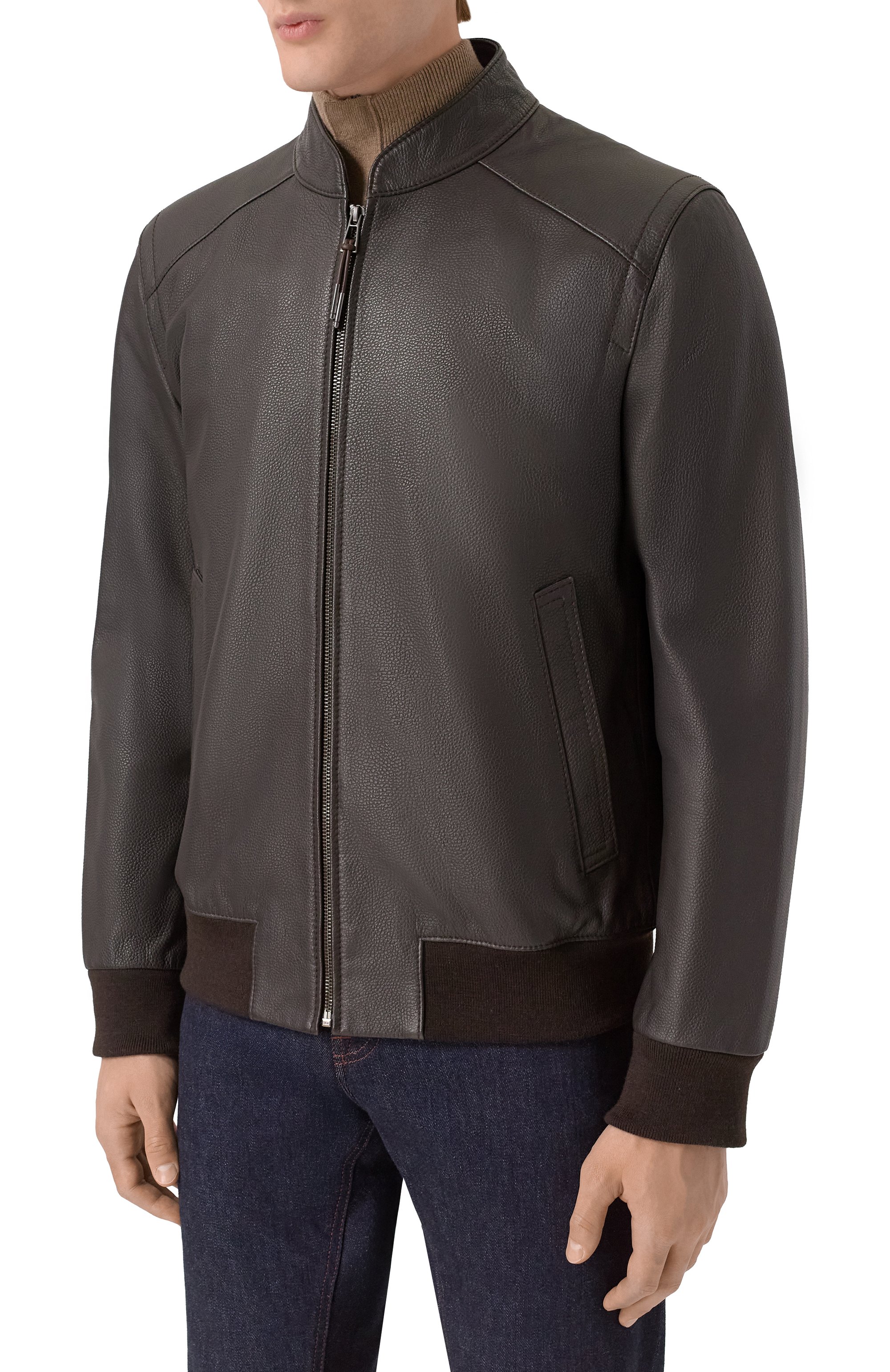 Кожаный бомбер WINDSOR, арт. B0RELL03-L/1300140, фото 3