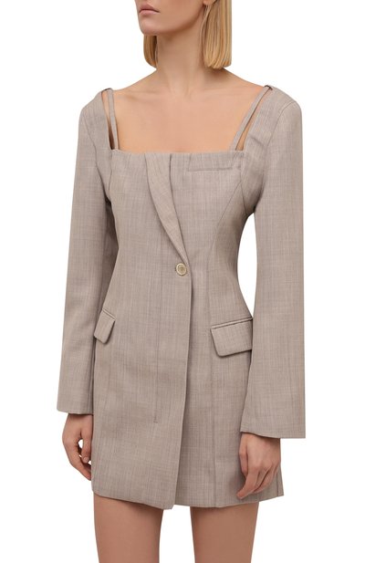 Шерстяное платье JACQUEMUS, арт. 213DR001-1260, фото 3