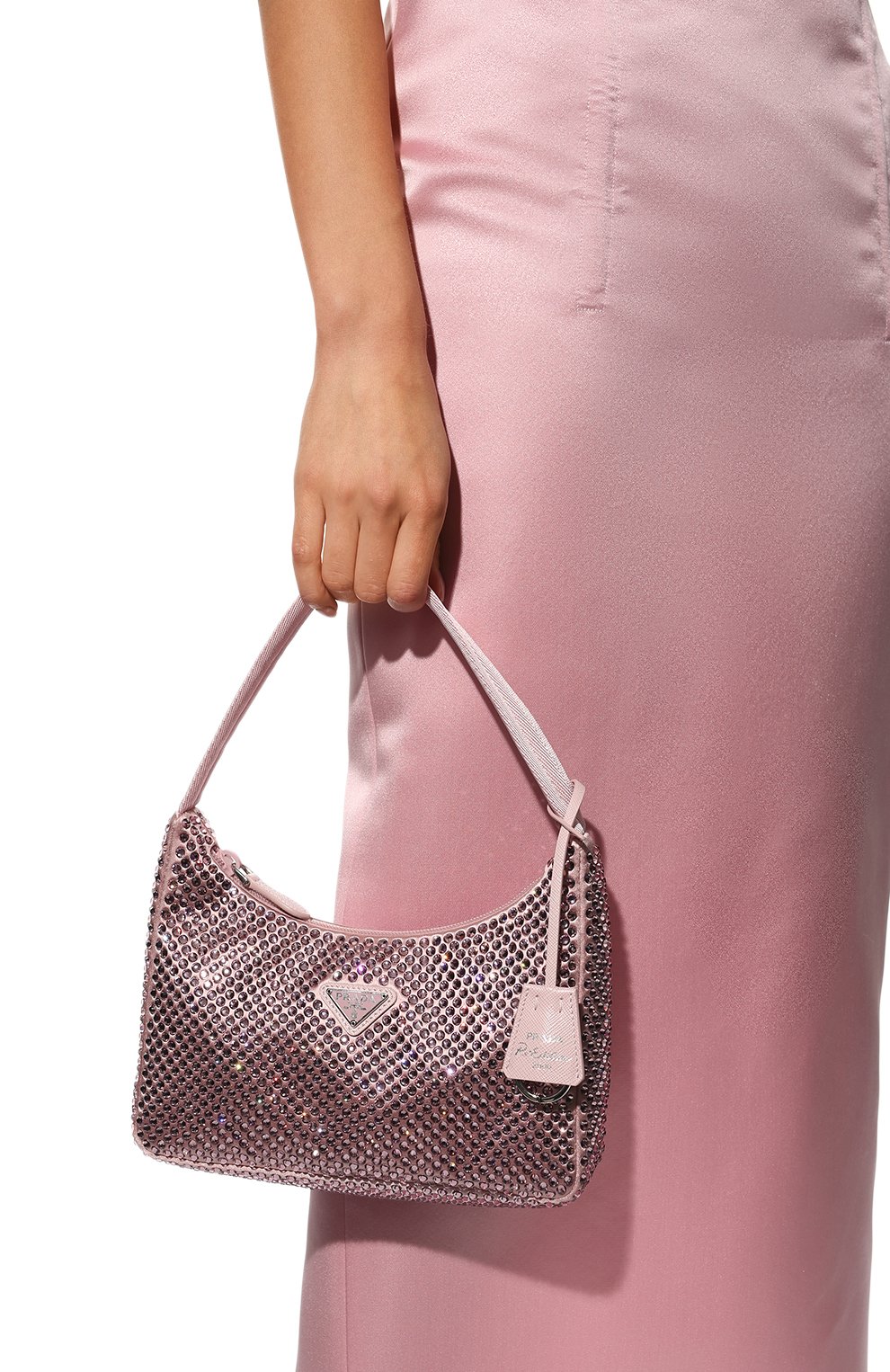 Сумка prada re-edition 2000 PRADA розового цвета по цене 190000 руб., арт. 1NE515-2AWL-F0E18, фото 6 Сумка prada re-edition 2000 PRADA, арт. 1NE515-2AWL-F0E18, фото 6