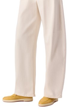 Женские кожаные лоферы SANTONI желтого цвета, арт. WUYG71436TISSWKA | Фото 3 (Подошва: Платформа; Материал внутренний: Натуральная кожа; Каблук высота: Низкий; Материал внешний: Натуральная кожа)