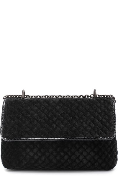 Сумка baby olimpia из бархата с отделкой из кожи змеи BOTTEGA VENETA, арт. 432241/VB0R1, фото 1