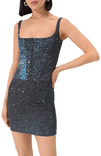 Платье с отделкой стразами GIUSEPPE DI MORABITO, арт. 04SSDND084C 04455, фото 3