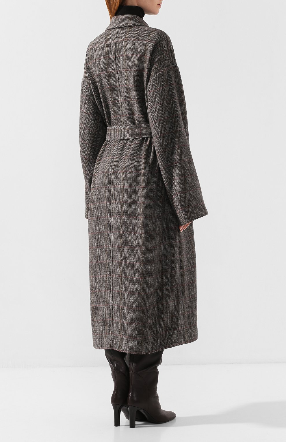 Шерстяное пальто DRIES VAN NOTEN серого цвета по цене 119500 руб., арт. 192-10254-8188, фото 4 Шерстяное пальто DRIES VAN NOTEN, арт. 192-10254-8188, фото 4