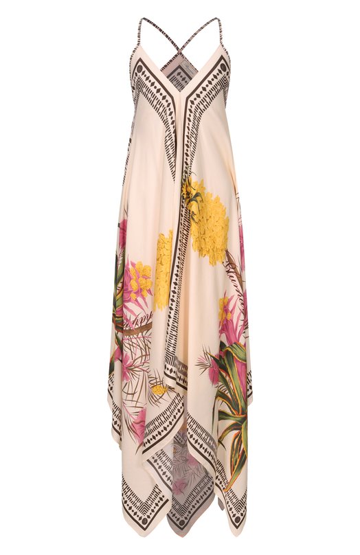 Платье из вискозы Blumarine 2A756A Кремовый 2A756A