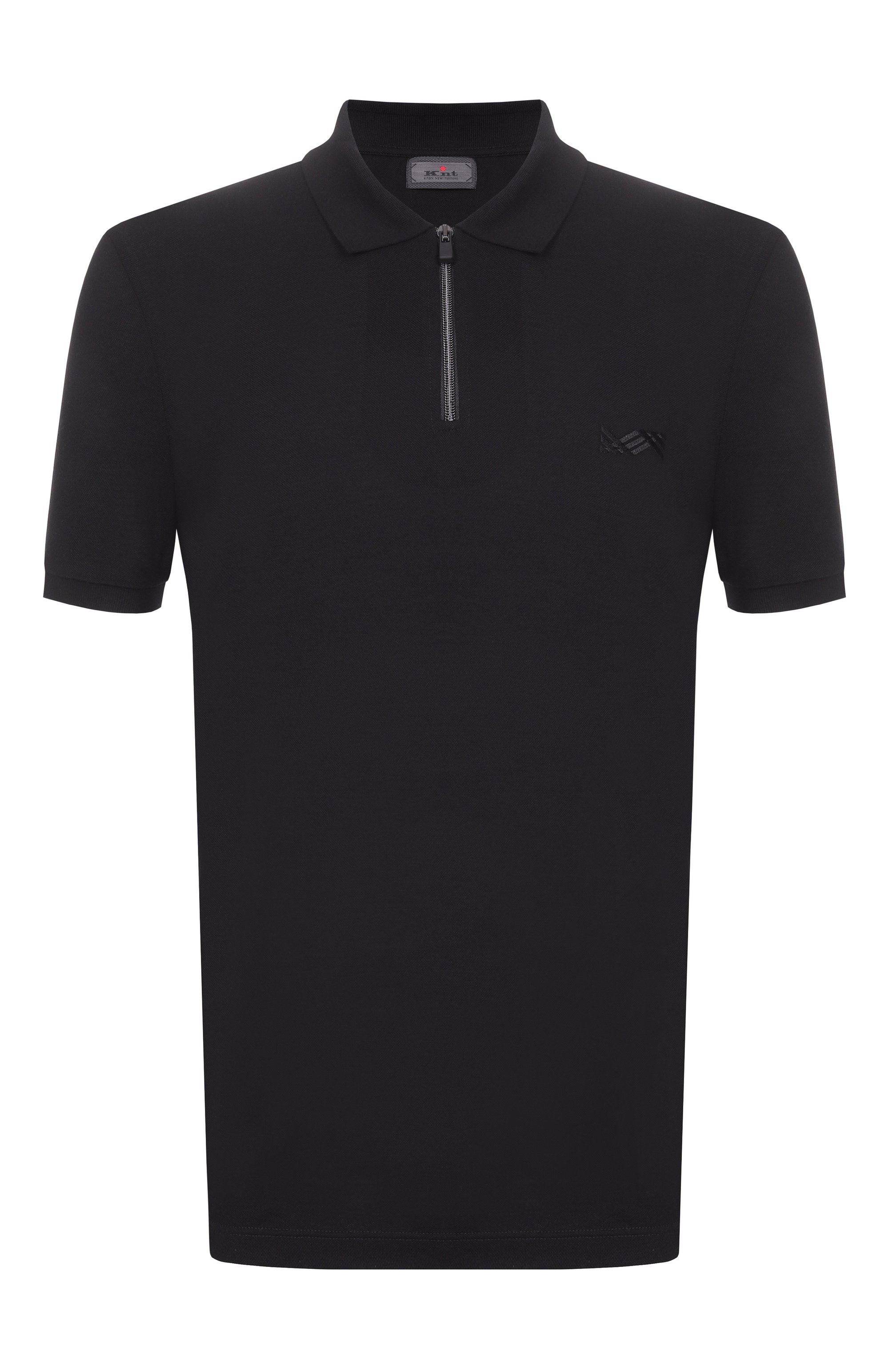Поло из хлопка и шелка KITON, арт. UMM0275_001, фото 1