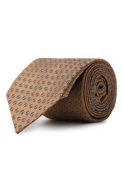 Шелковый галстук Kiton UCRVKPC06L8109 Бежевый UCRVKPC06L8109