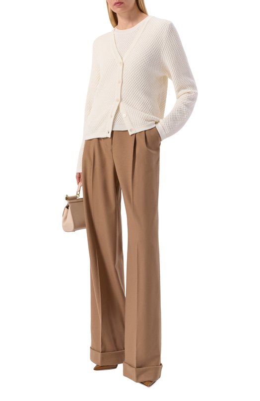 Кардиган из шелка и хлопка MVST M26.2PW.K215/Y203 Кремовый  M26.2PW.K215/Y203 Фото 2