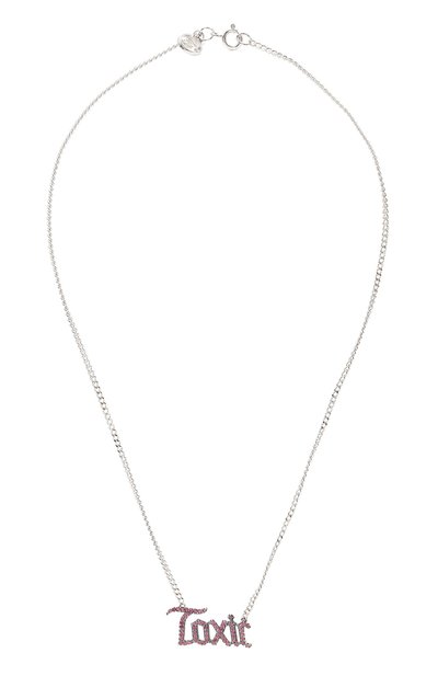 Колье toxic с надписью из фианитов LEVASHOVAELAGINA, арт. toxic/n, фото 1