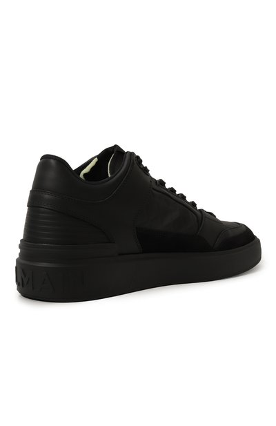 Кожаные кеды b-court BALMAIN черного цвета по цене 74950 руб., арт. BM1VI344/LUST, фото 5 Кожаные кеды b-court BALMAIN, арт. BM1VI344/LUST, фото 5