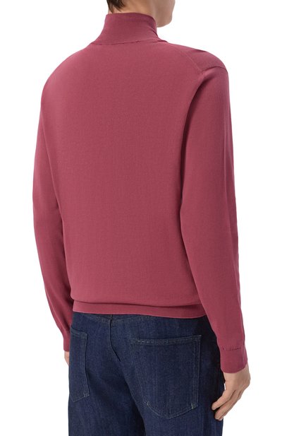 Хлопковый джемпер ANDREA CAMPAGNA бордового цвета по цене 41600 руб., арт. M5426-8062, фото 4 Хлопковый джемпер ANDREA CAMPAGNA, арт. M5426-8062, фото 4