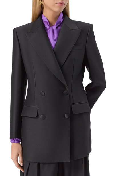 Жакет из шерсти и шелка DOLCE & GABBANA, арт. F29N7T/FU3R1, фото 3