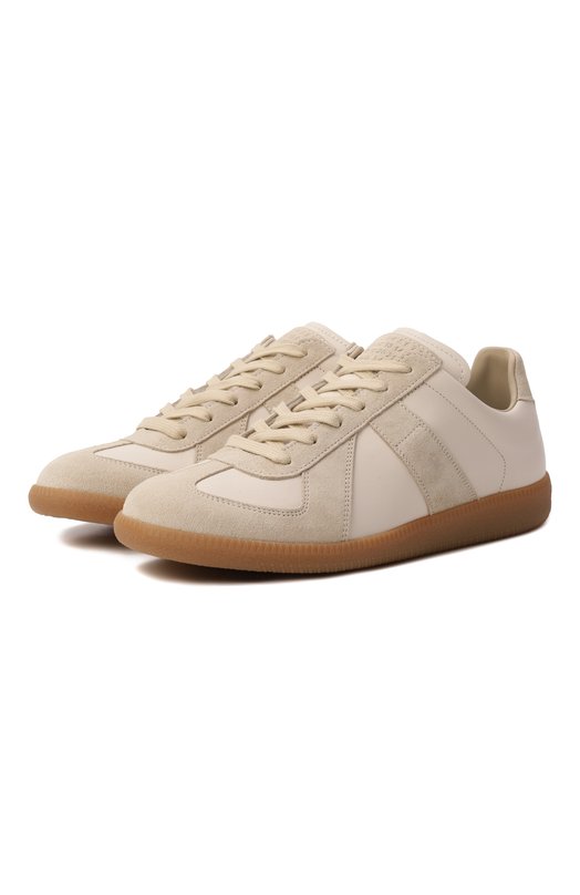Кожаные кеды Replica Maison Margiela S58WS0109/P1895 Кремовый S58WS0109/P1895