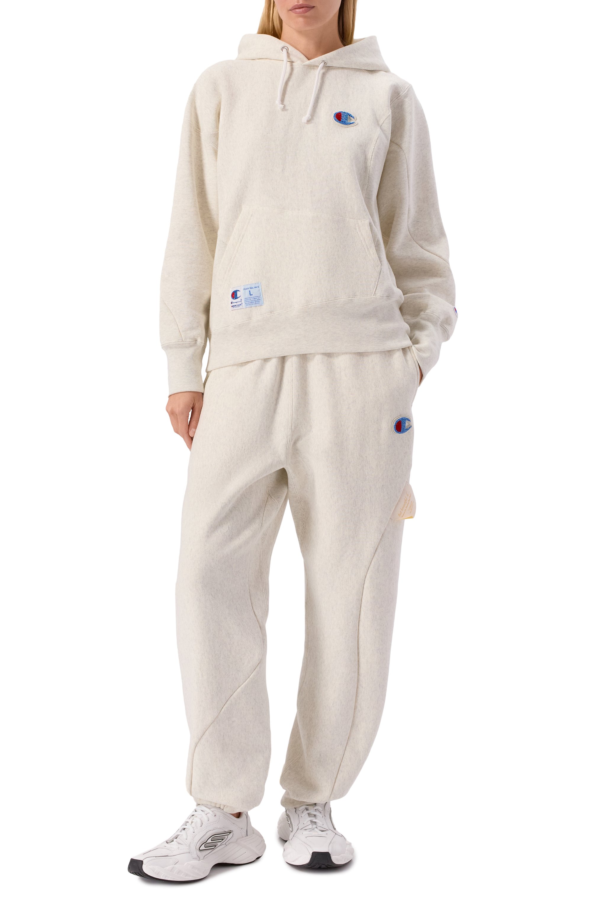 Хлопковое худи UNDERCOVER кремового цвета по цене 65300 руб., арт. UC2E1806, фото 2 Хлопковое худи UNDERCOVER, арт. UC2E1806, фото 2