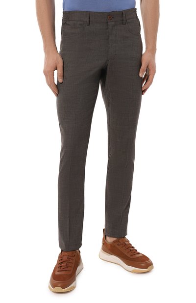 Брюки из шерсти и льна STEFANO RICCI, арт. M1T2400320/T016HC, фото 3