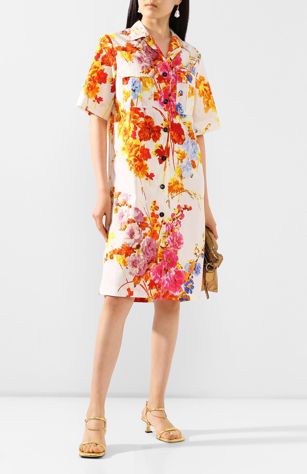 Хлопковое платье DRIES VAN NOTEN, арт. 201-11048-9054, фото 2