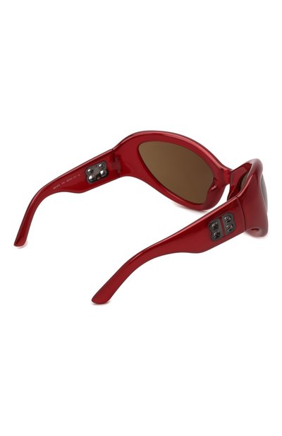 Солнцезащитные очки BALENCIAGA красного цвета по цене 57350 руб., арт. 675885/T0007, фото 4 Солнцезащитные очки BALENCIAGA, арт. 675885/T0007, фото 4