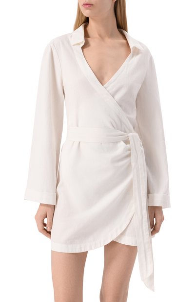 Платье из хлопка и льна MELISSA ODABASH, арт. RUBY CR_COTLIN, фото 3