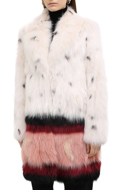 Шуба из меха песца с принтом MATE OFFICIAL, арт. 74CF090-33BI091, фото 3