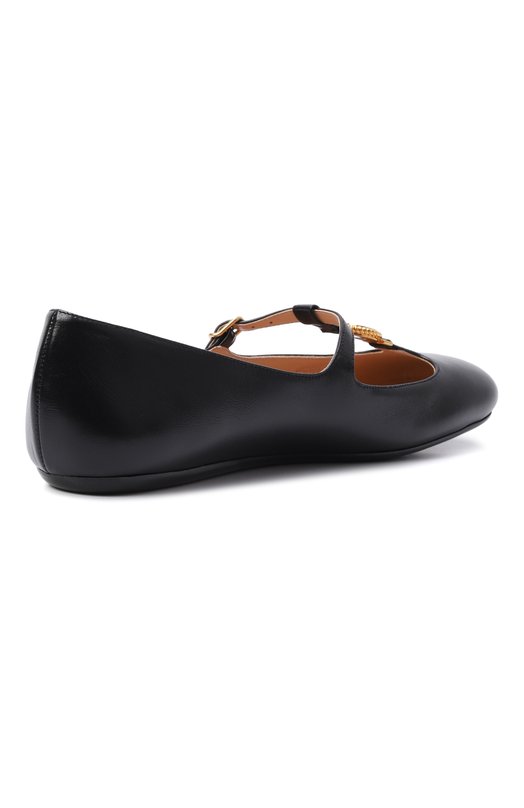 Кожаные балетки Leonore Chloé CH25W14XU0 Чёрный  CH25W14XU0 Фото 5