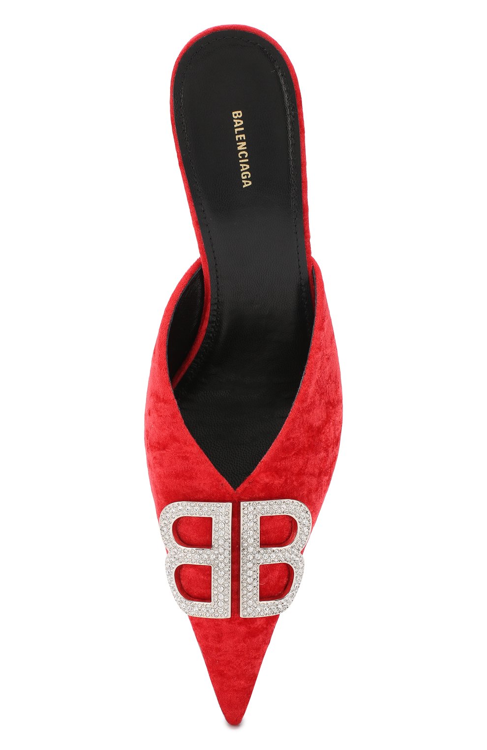 Бархатные мюли bb BALENCIAGA, арт. 570253/W1I81, фото 5