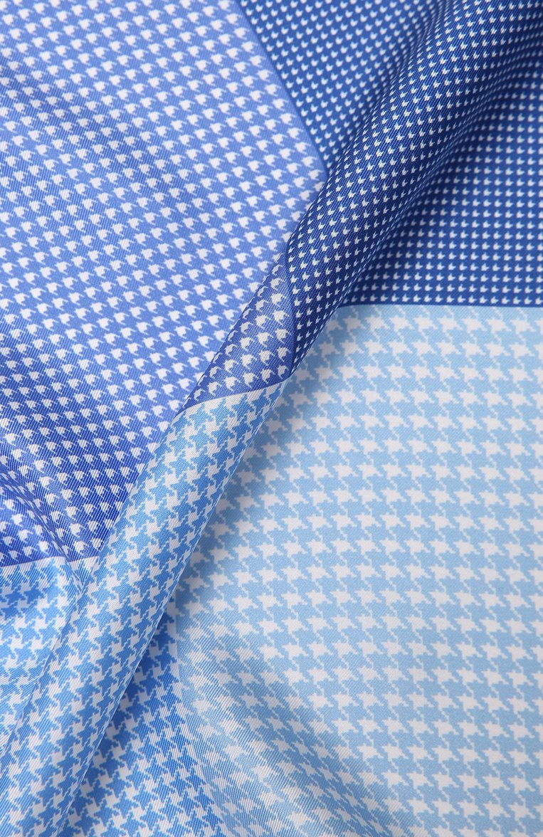 Мужской шелковый платок LANVIN голубого цвета, арт. 5832/HANDKERCHIEF | Фото 2 (Материал: Текстиль, Шелк; Нос: Не проставлено)