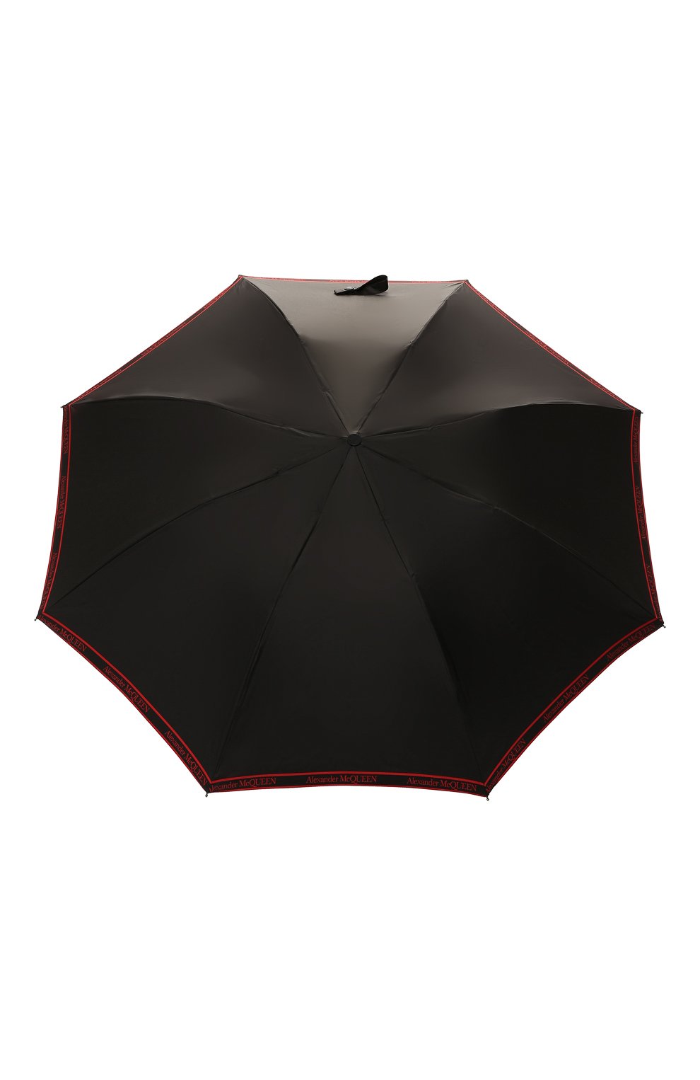 Складной зонт ALEXANDER MCQUEEN черного цвета по цене 55150 руб., арт. 557708/4A37Q, фото 1 Складной зонт ALEXANDER MCQUEEN, арт. 557708/4A37Q, фото 1