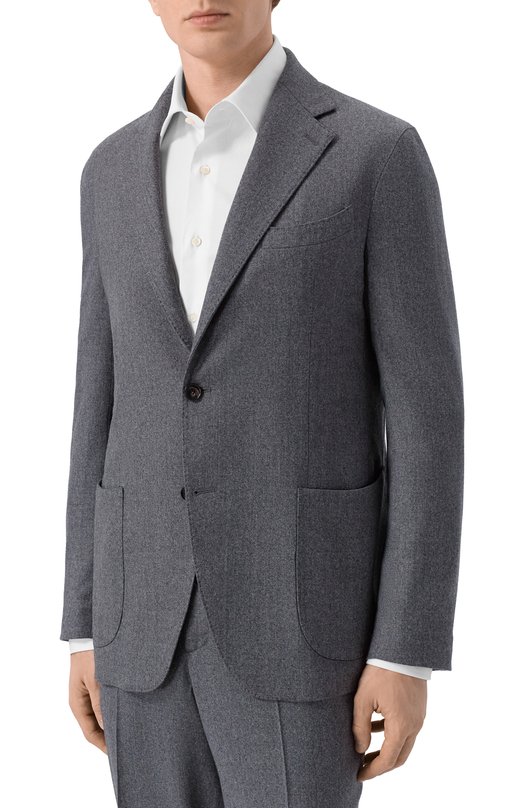 Шерстяной костюм Andrea Campagna GREC0C0LFS/400129B Серый  GREC0C0LFS/400129B Фото 2