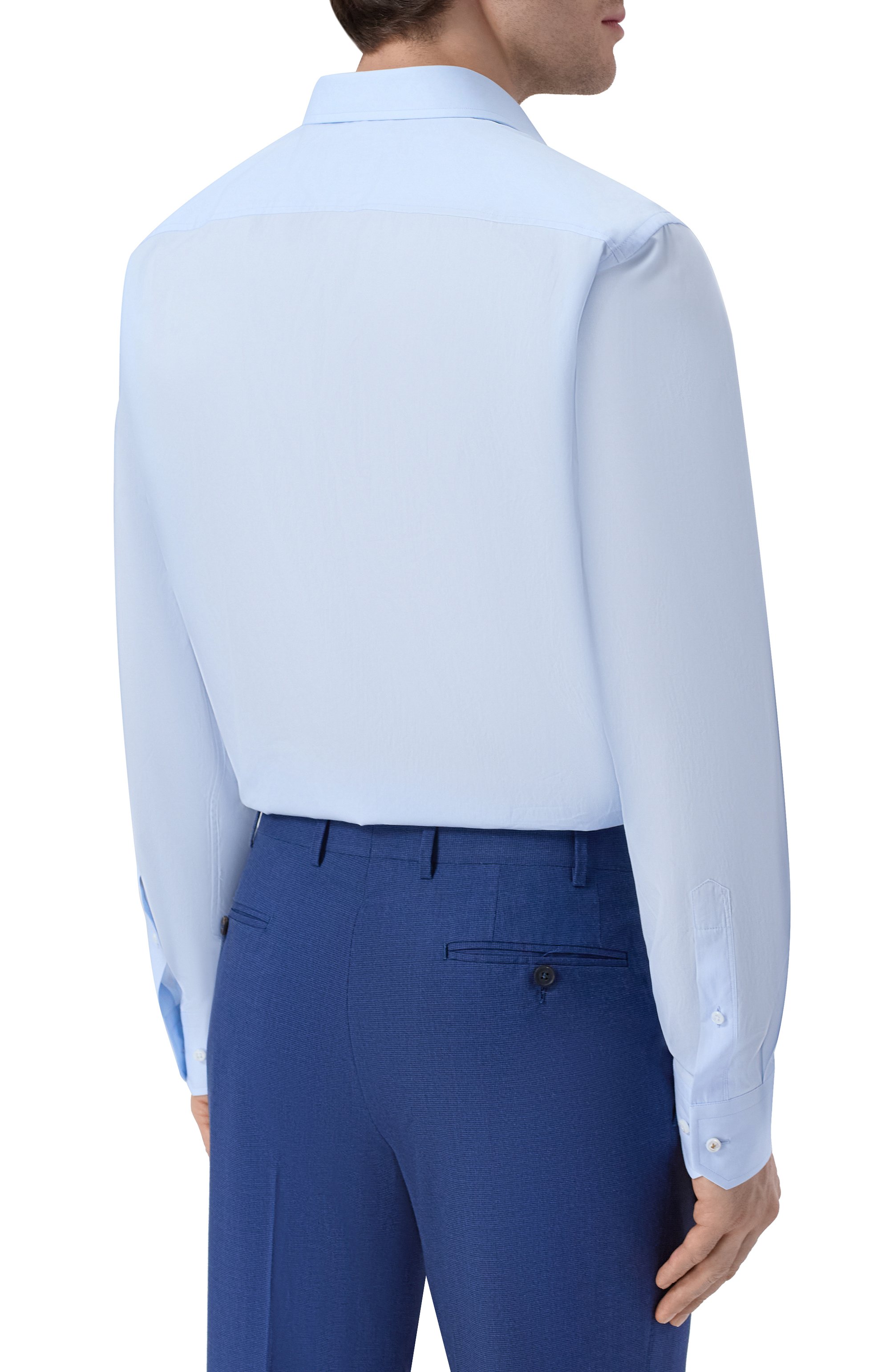 Сорочка из хлопка и шелка BOSS CAMEL, арт. 50560341, фото 4